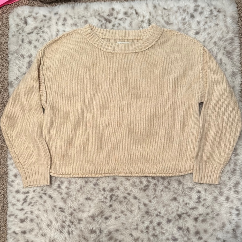 American Eagle Cream Sweater